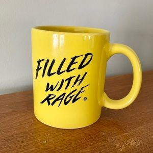 FILLED WITH RAGE Vtg Mug